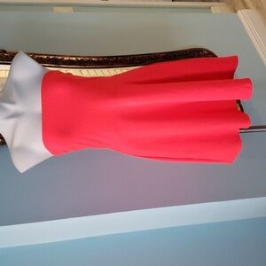 H&M Strapless Textured Mini Dress Orange